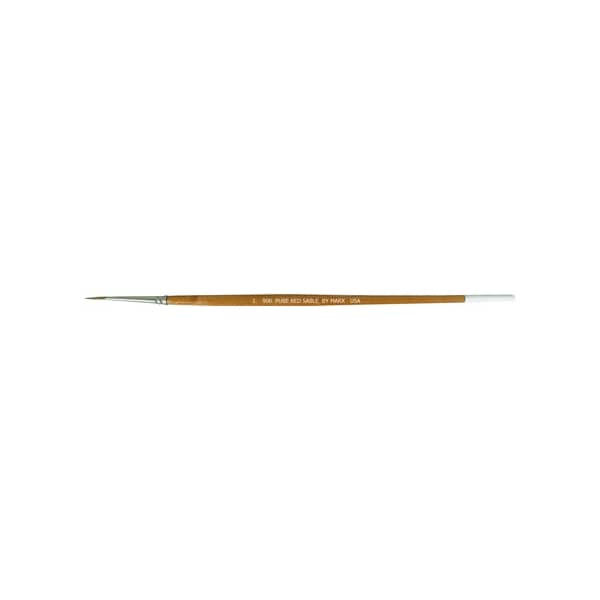 Size 1 Pure Red Sable Round Artist Brush
